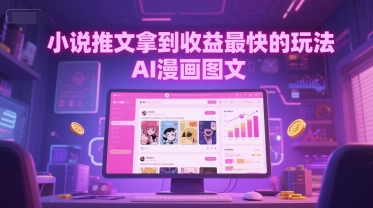 手把手教你做AI漫画图文进行小说推文，-AI创作学习-提示词应用-短视频玩法浮光AI学习网