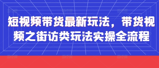 右豹：短视频带货最新玩法，带货视频之街访类玩法实操全流程-AI创作学习-提示词应用-短视频玩法浮光AI学习网