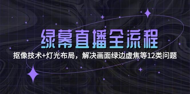 绿幕直播全流程：抠像技术+灯光布局，解决画面绿边虚焦等12类问题-AI创作学习-提示词应用-短视频玩法浮光AI学习网