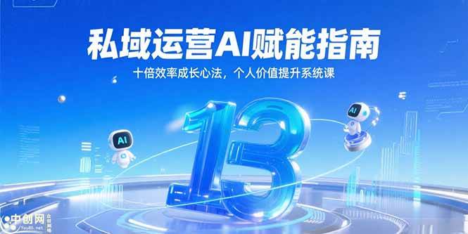 私域运营AI赋能指南，十倍效率成长心法，个人价值提升系统课-AI创作学习-提示词应用-短视频玩法浮光AI学习网