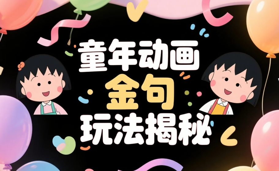 童年动画金句：月收过万+，每天2小时打造情怀号-AI创作学习-提示词应用-短视频玩法浮光AI学习网