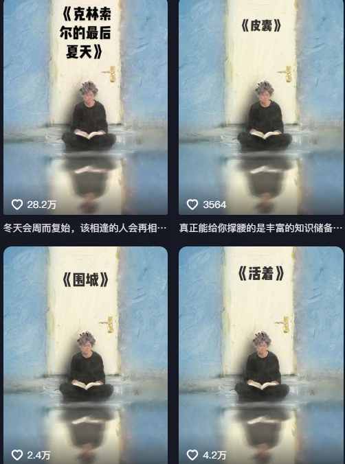 AI制作爆款书单，抖音42万粉丝博主书单号制作拆解，单条视频28W赞-AI创作学习-提示词应用-短视频玩法浮光AI学习网