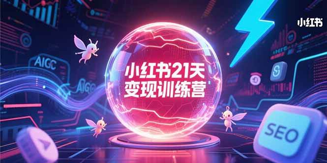 小红书21天变现训练营，AIGC工具高效应用，SEO优化核心技巧-AI创作学习-提示词应用-短视频玩法浮光AI学习网