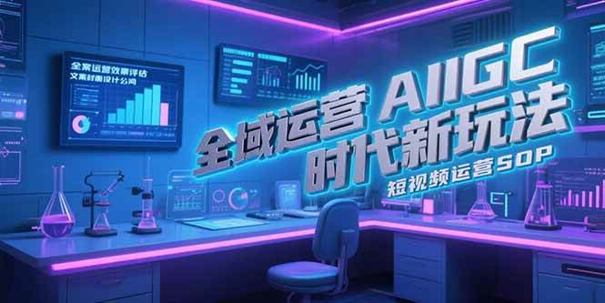 全域运营AIGC：操盘孵化IP打造，文案封面设计公式，短视频运营SOP-AI创作学习-提示词应用-短视频玩法浮光AI学习网