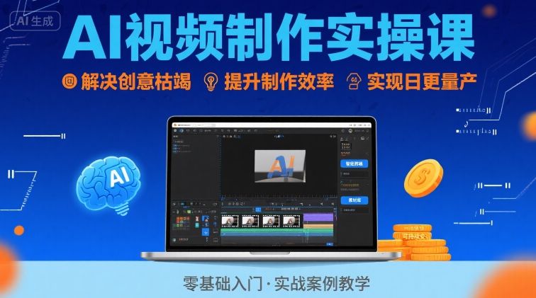 Ai视频制作实操课：30天掌握200+硬核技法，解决创意枯竭，实现日更量产-AI创作学习-提示词应用-短视频玩法浮光AI学习网