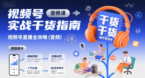 视频号实战干货指南，视频号直播全攻略（音频）-AI创作学习-提示词应用-短视频玩法浮光AI学习网
