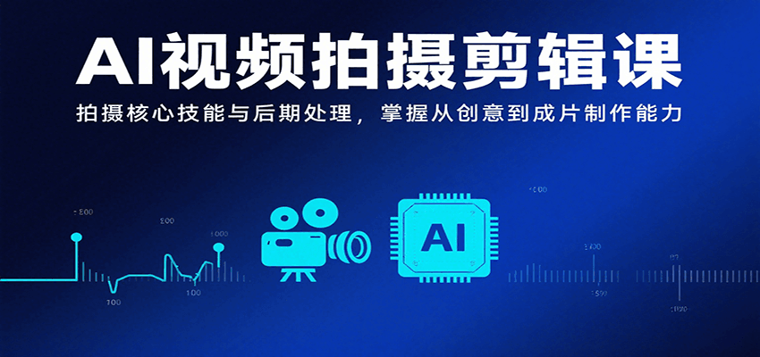 AI视频拍摄剪辑课：拍摄核心技能与后期处理，掌握从创意到成片制作能力-AI创作学习-提示词应用-短视频玩法浮光AI学习网